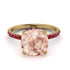 Cushion Hidden Morganite Ring - Nova No. 910 image 2