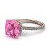 Cushion Hidden Pink Moissanite Ring - Nova No. 802 image 1