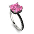 Cushion Hidden Pink Moissanite Ring - Nova No. 809 image 3