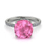Cushion Hidden Pink Moissanite Ring - Nova No. 803 image 2