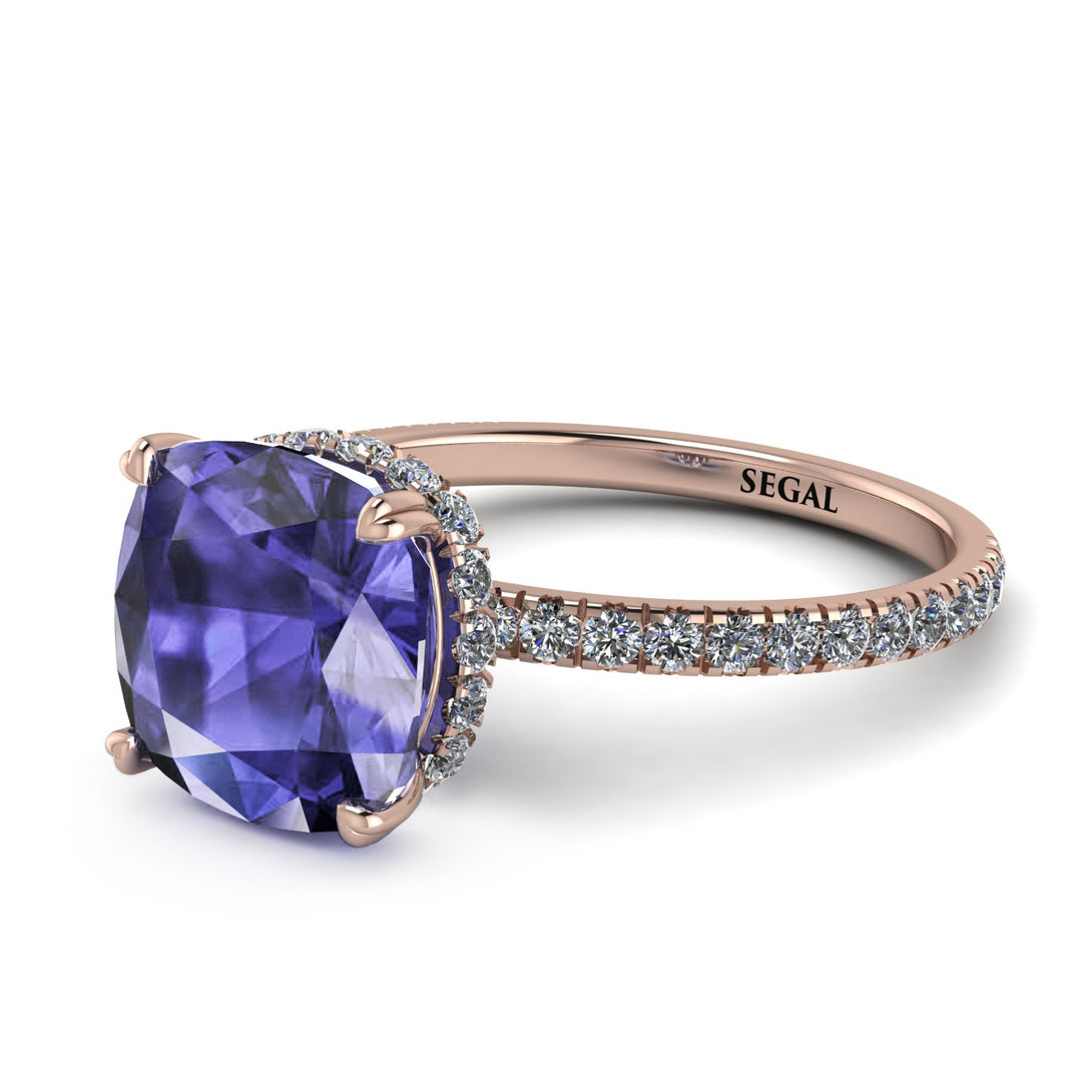 Cushion Hidden Tanzanite Ring - Nova No. 202