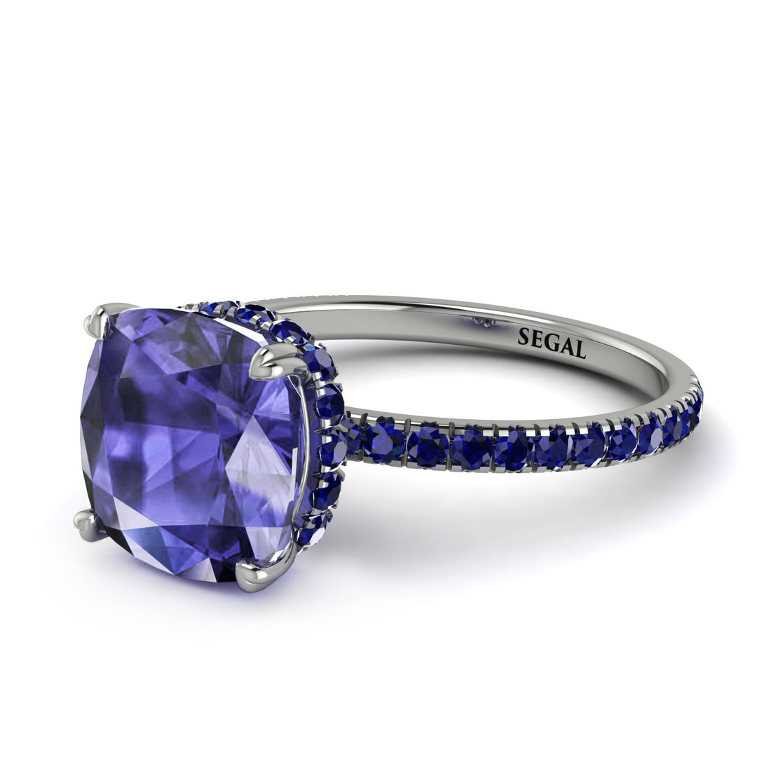 Cushion Hidden Tanzanite Ring - Nova No. 215