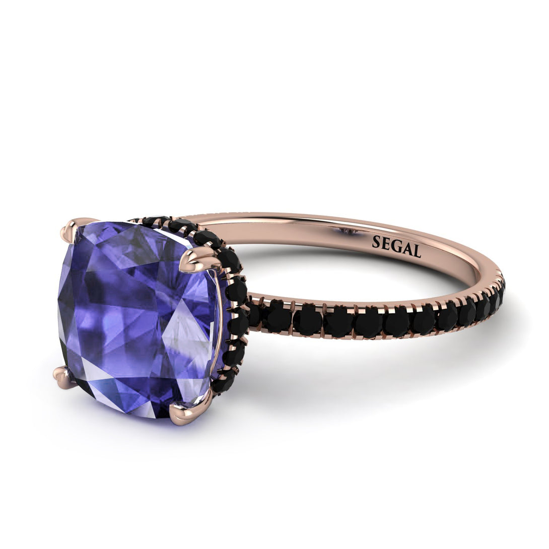 Cushion Hidden Tanzanite Ring - Nova No. 208