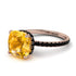 Cushion Hidden Yellow Diamond Ring - Nova No. 1008 image 1