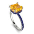 Cushion Hidden Yellow Diamond Ring - Nova No. 1015 image 3