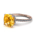 Cushion Hidden Yellow Diamond Ring - Nova No. 1002 image 1