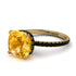 Cushion Hidden Yellow Diamond Ring - Nova No. 1007 image 1