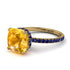 Cushion Hidden Yellow Diamond Ring - Nova No. 1013 image 1