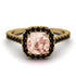 Cushion Morganite Halo Engagement Ring - Jade No. 907 image 2