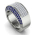 Diamond Cluster Wide Fancy Wedding Band - Kyla No. 63 image 2