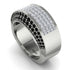 Diamond Cluster Wide Fancy Wedding Band - Kyla No. 33 image 2