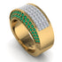 Diamond Cluster Wide Fancy Wedding Band - Kyla No. 16 image 2