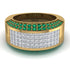 Diamond Cluster Wide Fancy Wedding Band - Kyla No. 16 image 1