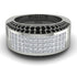 Diamond Cluster Wide Fancy Wedding Band - Kyla No. 33 image 1