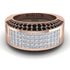 Diamond Cluster Wide Fancy Wedding Band - Kyla No. 32 image 1