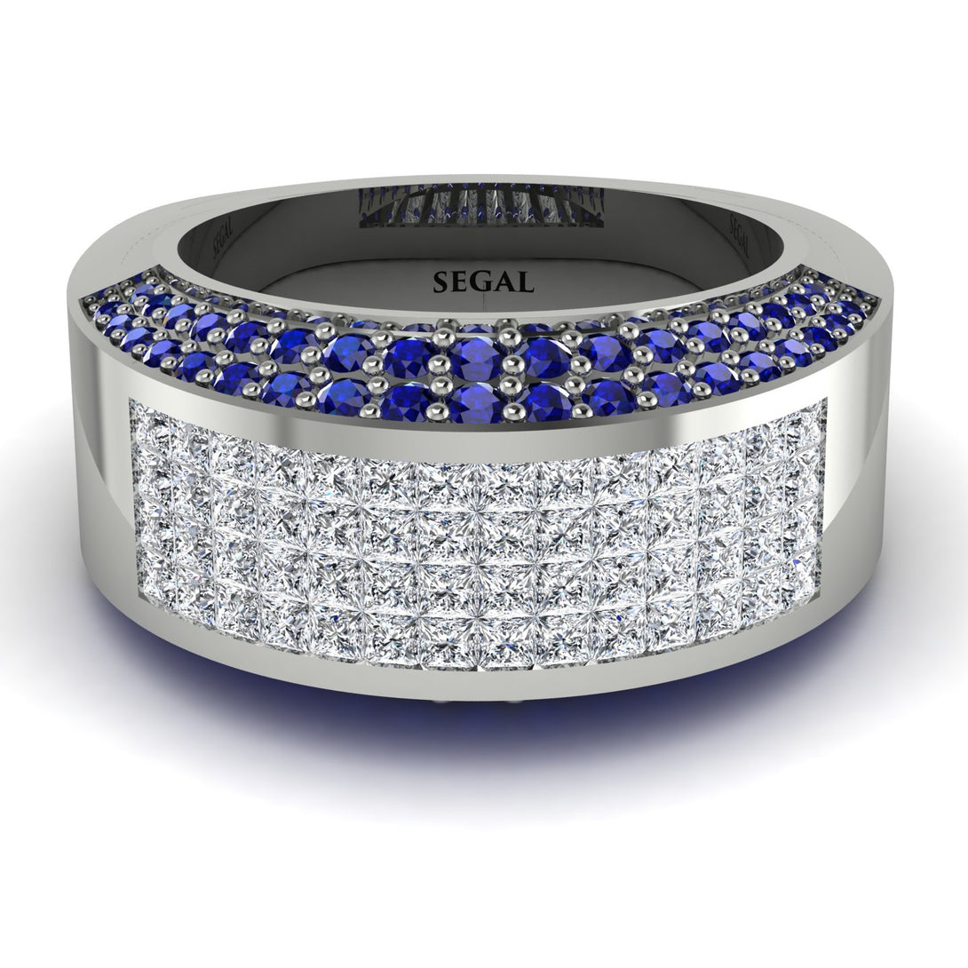 Diamond Cluster Wide Fancy Wedding Band - Kyla No. 63