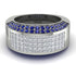Diamond Cluster Wide Fancy Wedding Band - Kyla No. 63 image 1