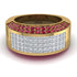 Diamond Cluster Wide Fancy Wedding Band - Kyla No. 46 image 1