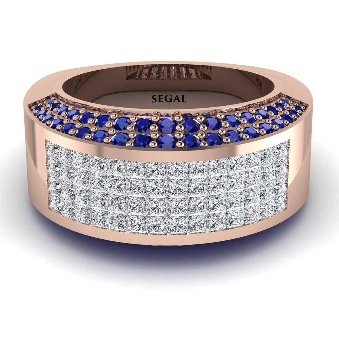 Diamond Cluster Wide Fancy Wedding Band - Kyla No. 62