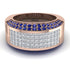 Diamond Cluster Wide Fancy Wedding Band - Kyla No. 62 image 1