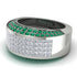 Diamond Cluster Wide Fancy Wedding Band - Kyla No. 18 image 3