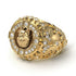Diamond Wolf Gold Men's Fashion Ring - Eli No. 1 image 1