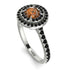 Double Halo Brown Diamond Ring - Zoey No. 1109 image 3