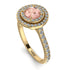 Double Halo Morganite Ring - Zoey No. 901 image 3