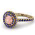 Double Halo Morganite Ring - Zoey No. 913 image 1