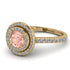 Double Halo Morganite Ring - Zoey No. 901 image 1