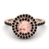 Double Halo Morganite Ring - Zoey No. 908 image 2