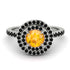 Double Halo Yellow Diamond Ring - Zoey No. 1009 image 2