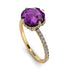 Double Hidden Halo Amethyst Engagement Ring - Angelina No. 301 image 2