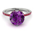 Double Hidden Halo Amethyst Engagement Ring - Angelina No. 312 image 3