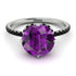 Double Hidden Halo Amethyst Engagement Ring - Angelina No. 309 image 3