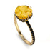 Double Hidden Halo Citrine Engagement Ring - Angelina No. 607 image 3