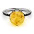 Double Hidden Halo Citrine Engagement Ring - Angelina No. 609 image 2