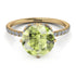 Double Hidden Halo Peridot Engagement Ring - Angelina No. 701 image 3