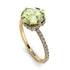 Double Hidden Halo Peridot Engagement Ring - Angelina No. 701 image 2