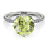 Double Hidden Halo Peridot Engagement Ring - Angelina No. 703 image 3