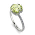 Double Hidden Halo Peridot Engagement Ring - Angelina No. 703 image 2
