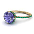 Double Hidden Halo Tanzanite Engagement Ring - Angelina No. 204 image 1
