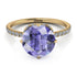 Double Hidden Halo Tanzanite Engagement Ring - Angelina No. 201 image 3
