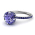 Double Hidden Halo Tanzanite Engagement Ring - Angelina No. 215 image 1