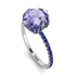 Double Hidden Halo Tanzanite Engagement Ring - Angelina No. 215 image 2