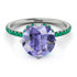 Double Hidden Halo Tanzanite Engagement Ring - Angelina No. 206 image 3