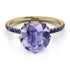 Double Hidden Halo Tanzanite Engagement Ring - Angelina No. 213 image 3