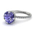 Double Hidden Halo Tanzanite Engagement Ring - Angelina No. 203 image 1