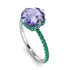 Double Hidden Halo Tanzanite Engagement Ring - Angelina No. 206 image 2