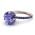 Double Hidden Halo Tanzanite Engagement Ring - Angelina No. 214 image 1